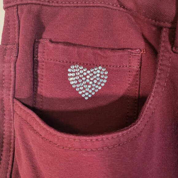 Dream Jeannes by Quacker Factory Women's Stretch Jeans Size 14 Maroon/Plum - Picture 3 of 14